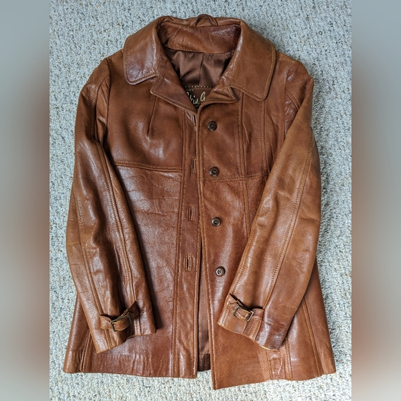 Gorgeous 70s Vintage Skin Gear Leather Jacket - Picture 9 of 14